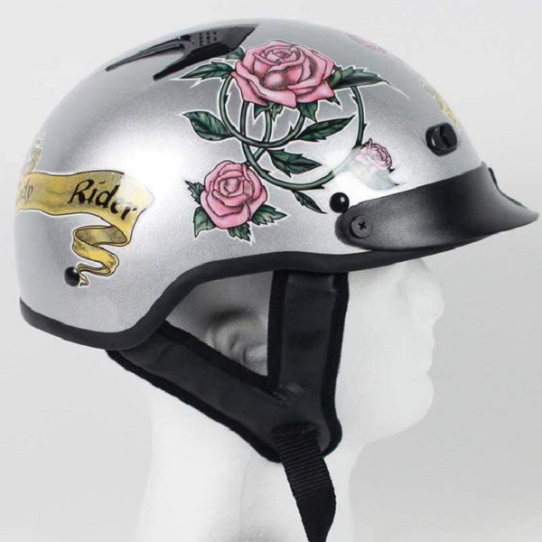 professionally painted motorcycle helmets