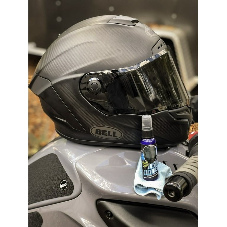 how to clean a motorcycle helmet visor