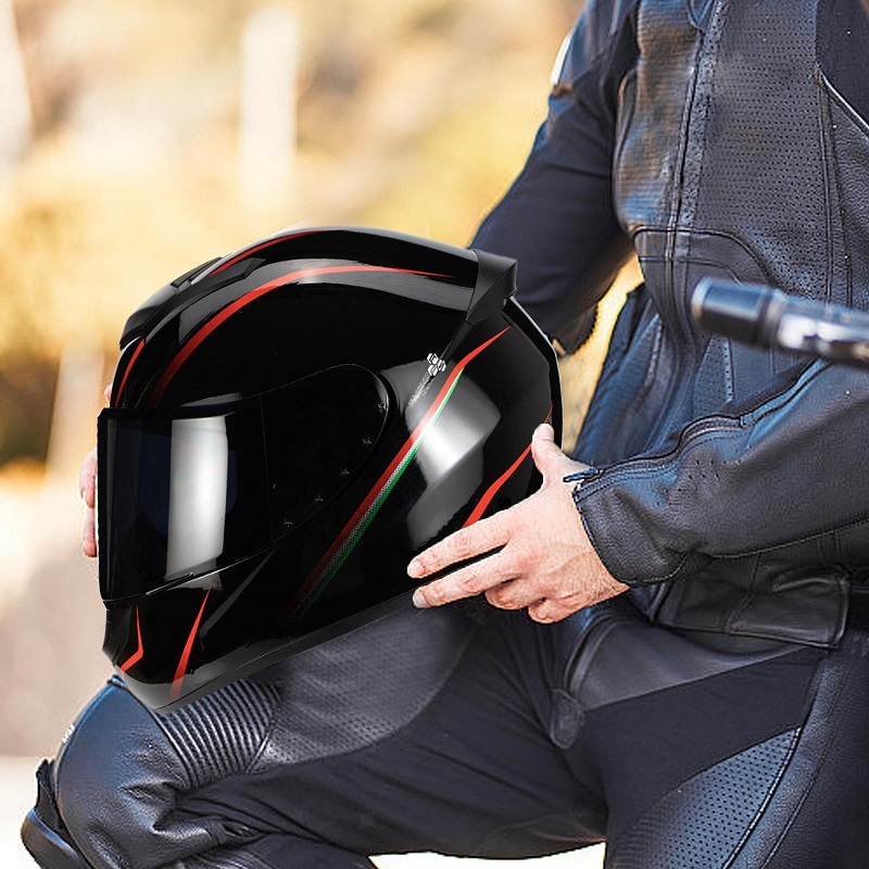 how to lock helmet to motorcycle