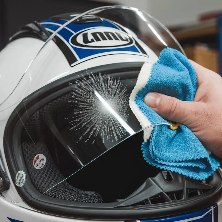 how to clean helmet